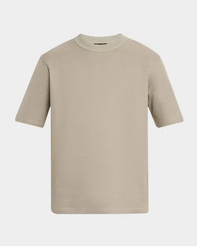 Loro Piana Men's Perledo Textured Cotton Crewneck T-shirt