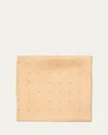 Loro Piana Men's Pois Foulard Silk Foulard In T1ga Melonpangrey P