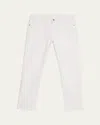 Loro Piana Quarona Slim-fit Stretch-cotton Twill Trousers In 1005 Optical White