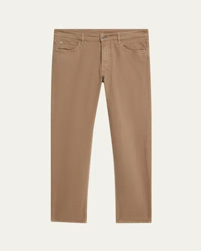 Loro Piana Straight-leg Garment-dyed Jeans In Neutrals