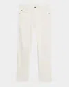 Loro Piana Men's Quarona Linen And Cotton Stretch Five-pocket Pants In 1000 White