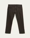 Loro Piana Men's Quarona Linen And Cotton Stretch Five-pocket Pants In 516x Black Pine