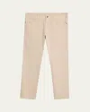 Loro Piana Men's Quarona Linen And Cotton Stretch Five-pocket Pants In D09q Dusty Rain