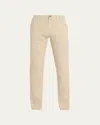 Loro Piana Men's Quarona Linen-cotton 5-pocket Pants In Dusty Rain