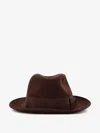 Loro Piana Men Rabbit And Cashmere Sergio Hat In Brown