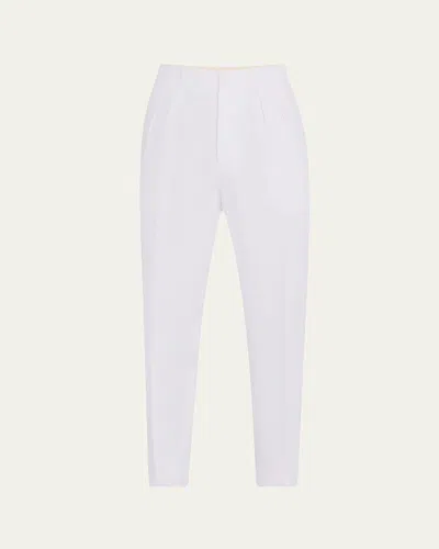 Loro Piana Men's Ruben Linen Pants In 1000 White