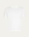 Loro Piana Silk & Cotton Soft Jersey T-shirt In 1005 Optical White
