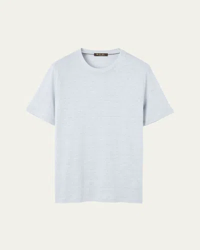 Loro Piana Men's Sam Linen Crewneck T-shirt