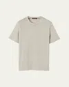 Loro Piana Men's Sam Linen Crewneck T-shirt In Gray