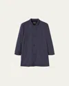 Loro Piana Men's Sebring Windmate Jacket In Navy Ocean Wave