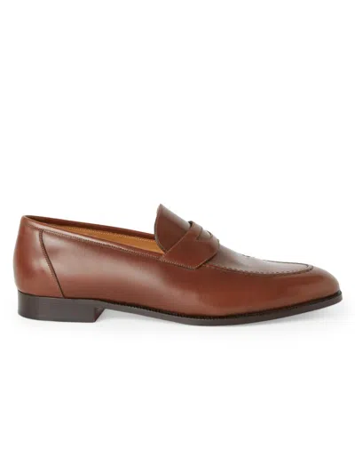 Loro Piana Men's Sergio Walk Heritage Leather Penny Loafers In Multicolor