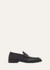 Loro Piana Men's Sergio Walk Heritage Leather Penny Loafers In Black