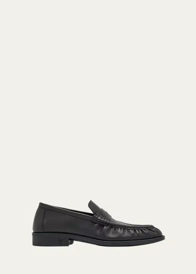 Loro Piana Men's Sergio Walk Heritage Leather Penny Loafers In Black