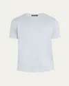 Loro Piana Men's Silk Cotton Jersey T-shirt In 60iy Dewdrop Blue