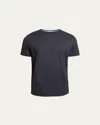 Loro Piana Men's Silk Cotton Jersey T-shirt In Blue/navy