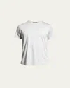 Loro Piana Men's Silk Cotton Jersey T-shirt In Optical White