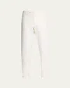 Loro Piana Men's Slim Sport Cotton Dyed Trousers In Optical White