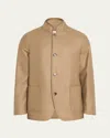 Loro Piana Men's Spagna Wool Jacket In B3w3 Elm Tree Brown
