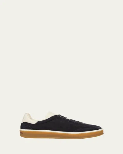 Loro Piana Men's Tennis Walk Suede Low-top Sneakers