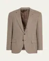 Loro Piana Men's Torino Wool Single-breasted Sport Coat In F6fc Natural Dark Br