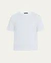 Loro Piana Men's Tremezzo Sea Island Cotton Crewneck T-shirt In 1005 Optical White