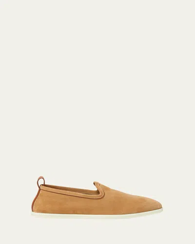 Loro Piana Venice Walk Loafer In Camel