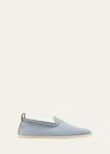 Loro Piana Men's Venice Walk Suede Loafers In Polvere