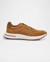 Loro Piana Men's Weekend Walk Low-top Sneakers In Pecan