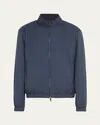 Loro Piana Men's Windmate Reversible Bomber Jacket In Dark Blue