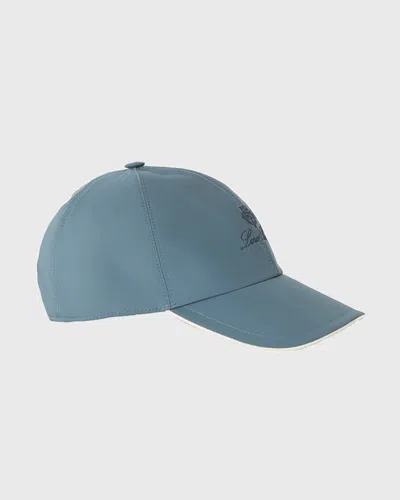 Loro Piana Men's Windmate Storm System Baseball Hat In Blue