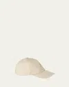 Loro Piana Men's Windmate Storm System Baseball Hat In Sand Shell/ivory