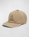 Loro Piana Men's Windmate Storm System Baseball Hat In Tobacco/ivory