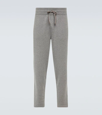 Loro Piana Merano Cashmere Sweatpants In Flannel Melange