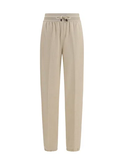 Loro Piana Merano Pants In Baby Cashmere In Animal Print
