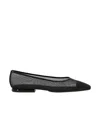 Loro Piana Mesh Pointed Flats In Black