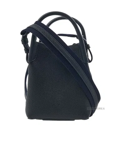 Loro Piana Micro Bale Bag In Black