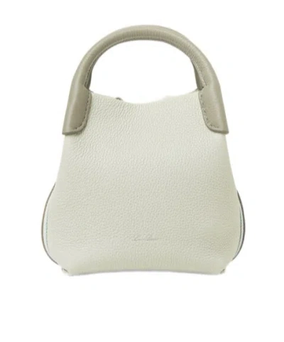 Loro Piana Micro Bale Bag In Deep Ice-dried Taragon/sun Gold