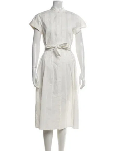 Pre-owned Loro Piana Midi Length Dress In Neutrals