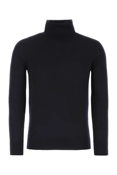 Loro Piana Midnight Blue Wool Sweater In Total Eclipse