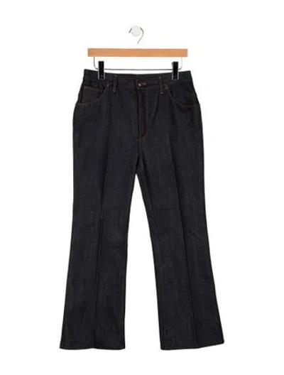 Pre-owned Loro Piana Mid-rise Flared Jeans In Blue