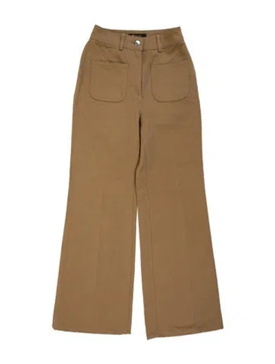 Pre-owned Loro Piana Mid-rise Flared Jeans In Neutrals