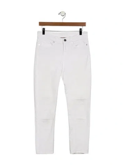 Pre-owned Loro Piana Mid-rise Skinny Leg Jeans In Blue
