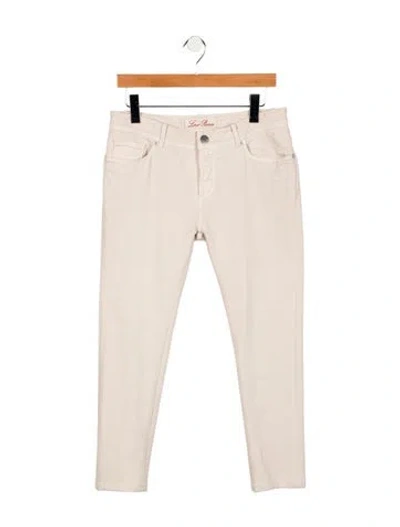Pre-owned Loro Piana Mid-rise Skinny Leg Jeans In Neutral