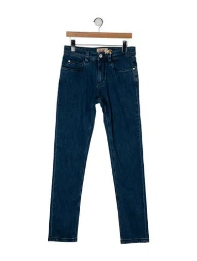 Pre-owned Loro Piana Mid-rise Straight Leg Jeans In Blue
