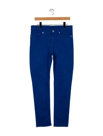 Pre-owned Loro Piana Mid-rise Straight Leg Jeans In Blue