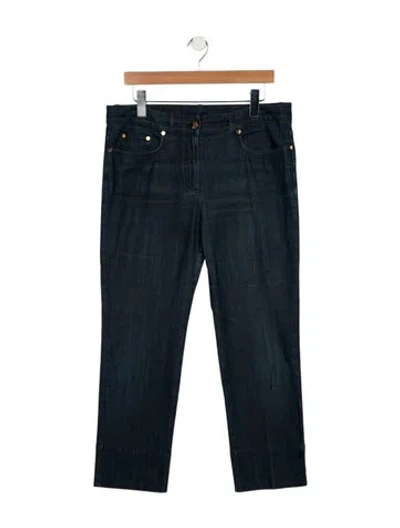 Pre-owned Loro Piana Mid-rise Straight Leg Jeans In Blue