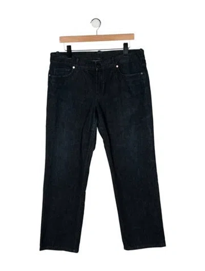 Pre-owned Loro Piana Mid-rise Straight Leg Jeans In Blue