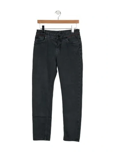 Pre-owned Loro Piana Mid-rise Straight Leg Jeans In Blue