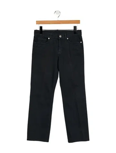 Pre-owned Loro Piana Mid-rise Straight Leg Jeans In Gray