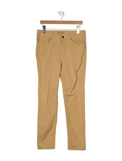 Pre-owned Loro Piana Mid-rise Straight Leg Jeans In Neutral